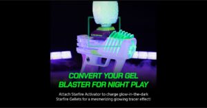 Gel Blaster Starfire Activator Accessory – Glow-in-The-Dark UV Light Attachment for Tracer Effects