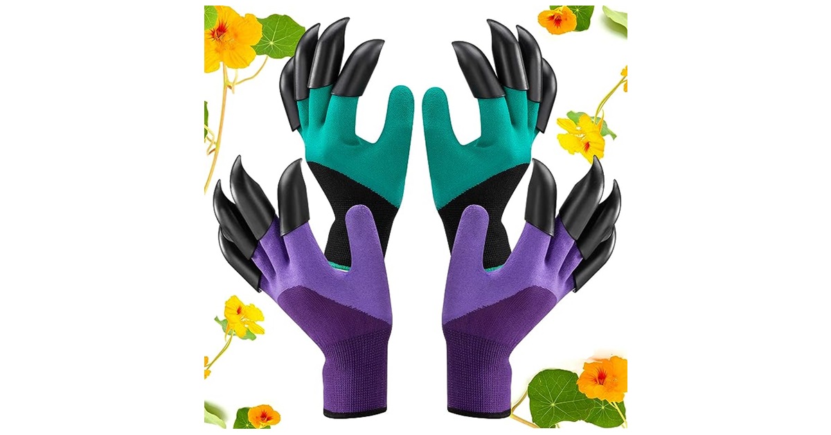 garden gloves with claws