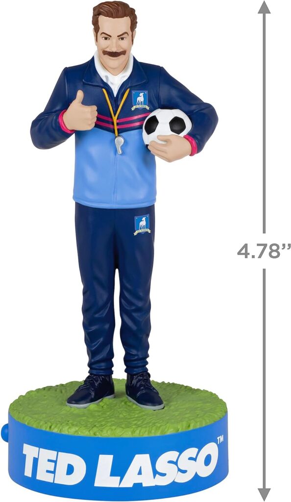 Hallmark Keepsake Christmas Ornament 2023, Ted Lasso Ornament with Sound, TV Show Gifts