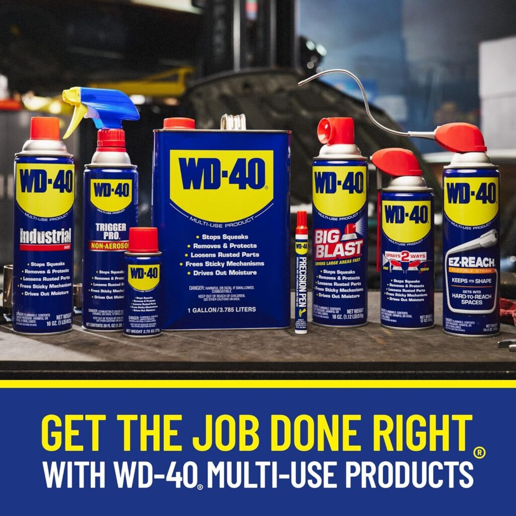 WD-40 Original Formula- Precision Pen On-The-Go, Lubrication with Pin-Point Precision, Controlled Flow. Portable, Easy to Hold, Easy to Store, Ideal for Small and Tights Spaces, 0.3 fl oz [3-Pack]