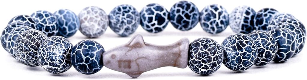 Fahlo Shark Tracking Bracelet, Elastic, supports Saving The Blue, one size fits most for Men and Women
